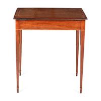 A George III Mahogany Lift-Top Writing Table