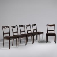 Dining chairs, six, c. 1950 Arredamenti Borsani, Italy