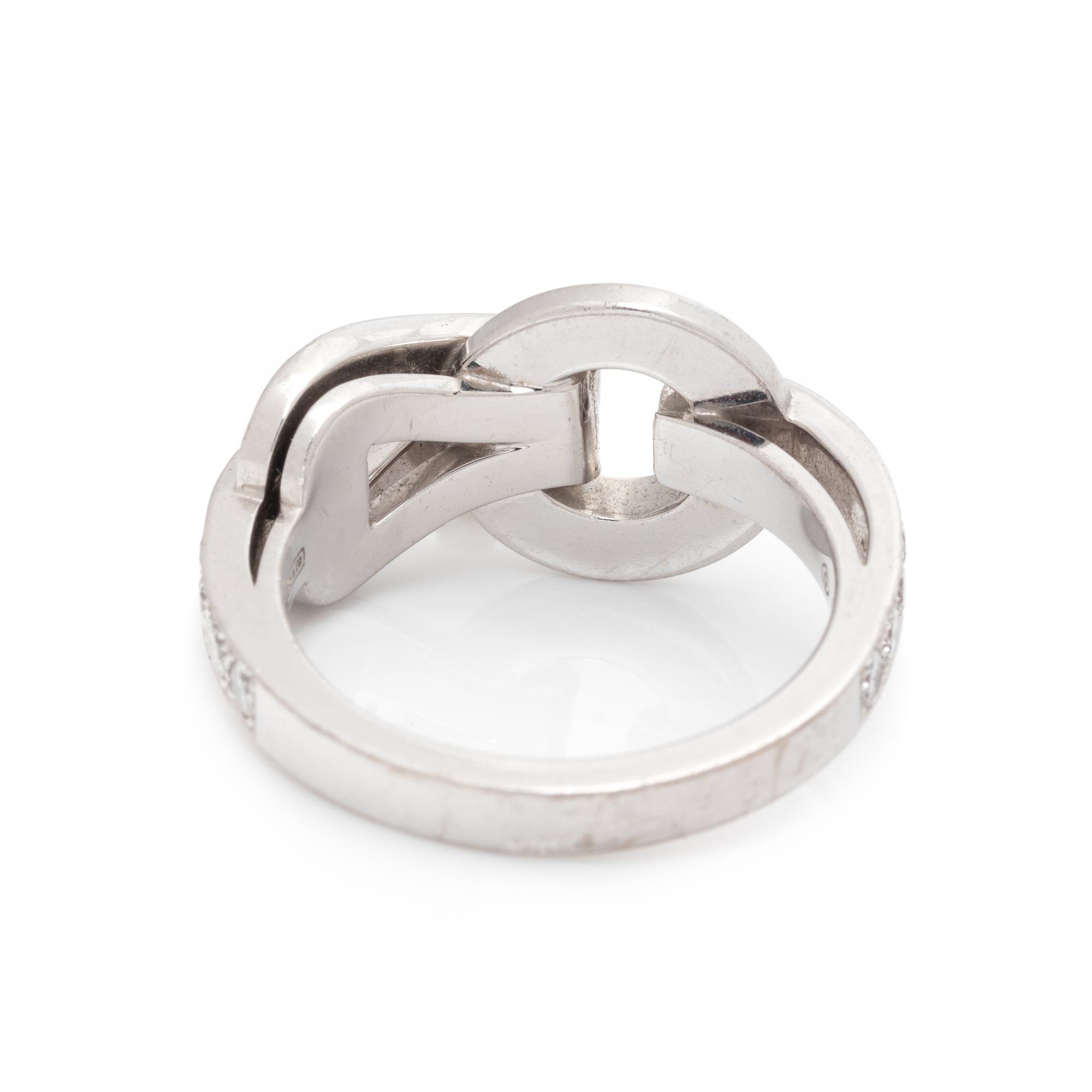 CARTIER, DIAMOND 'AGRAFE' RING