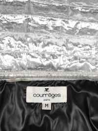 Courrèges Metallic Quilted Coat, 1980-90s
