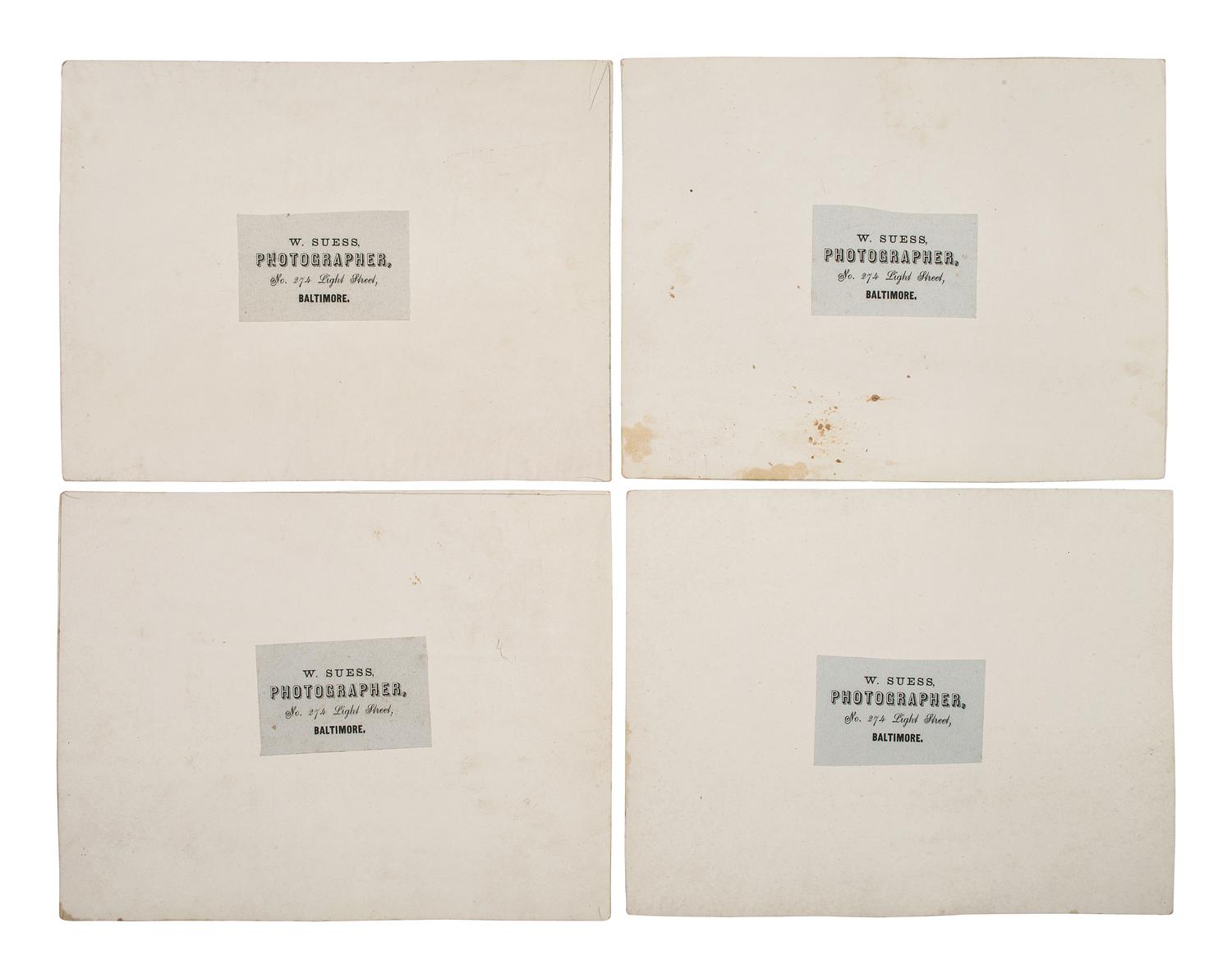 [CIVIL WAR]. A group of 11 photographs of the 7th New York State Militia by W. Seuss, Baltimore.