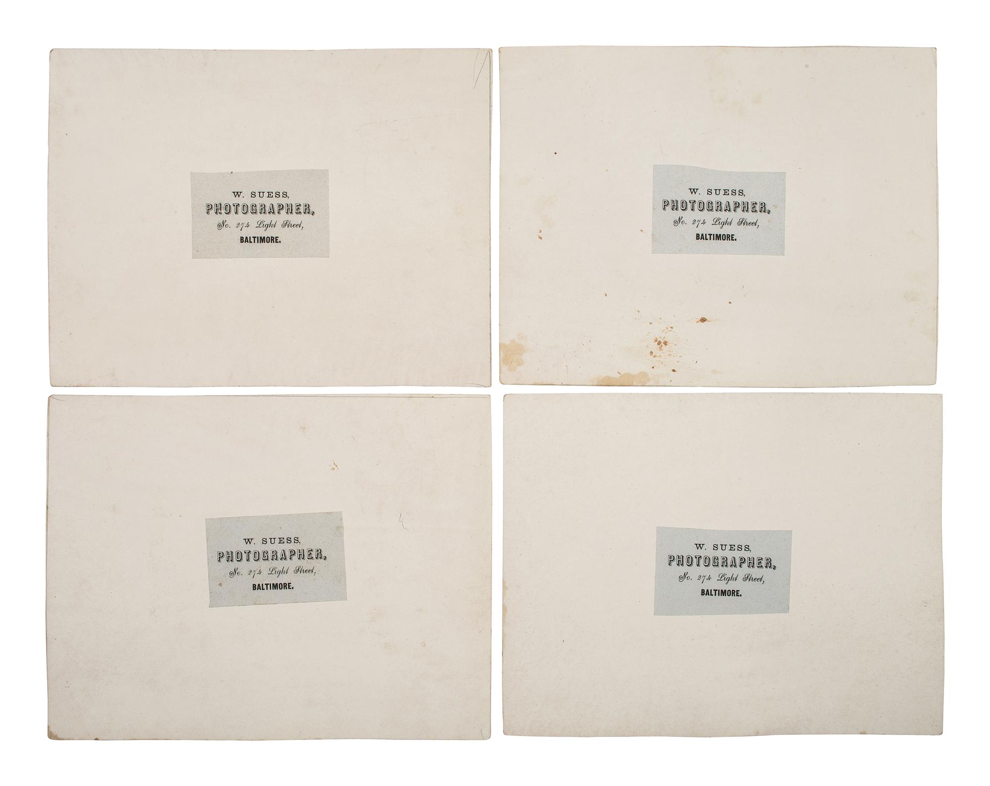 [CIVIL WAR]. A group of 11 photographs of the 7th New York State Militia by W. Seuss, Baltimore.