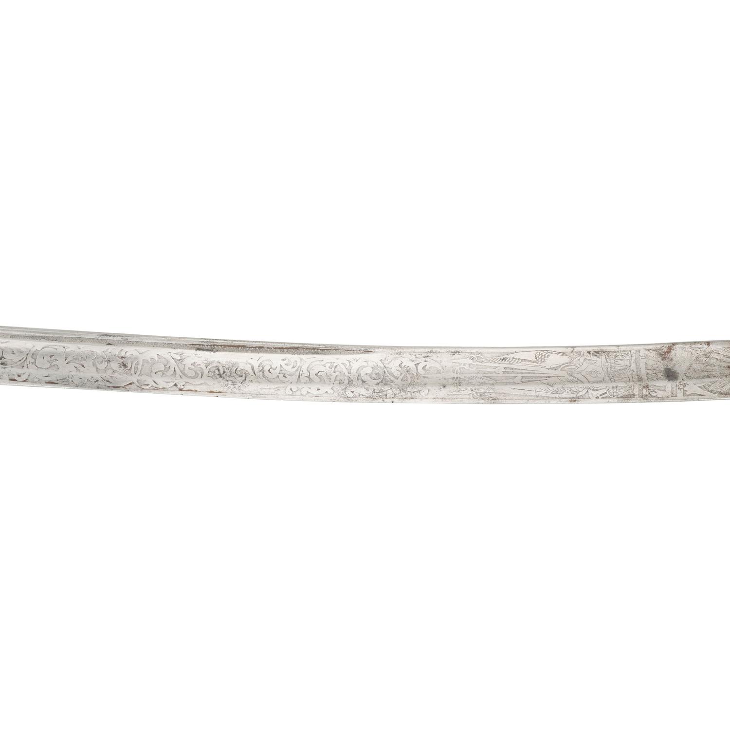 Klingenthal Model 1840 Cavalry Officers Saber Inscribed in Memory of Lt. William W. Disosway - 1st NY Mounted Rifle - Killed by a Deserter