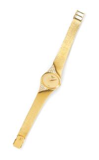 An 18 Karat Yellow Gold and Diamond Wristwatch, Chopard, 32.10 dwts.