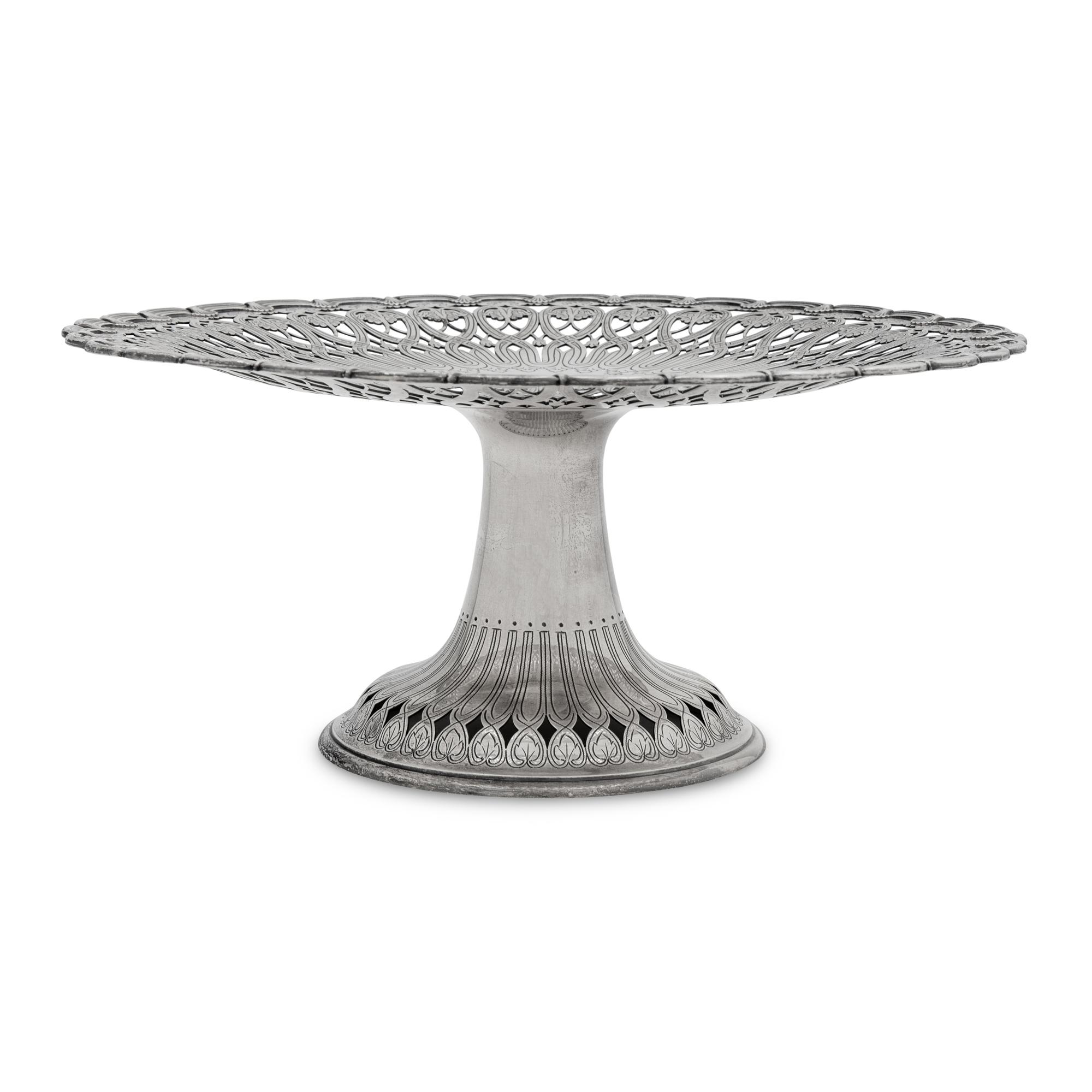 A Tiffany and Co. Silver Dessert Stand