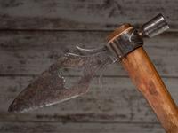 Northern Plains Spontoon Pipe Tomahawk, with Beaded Drop