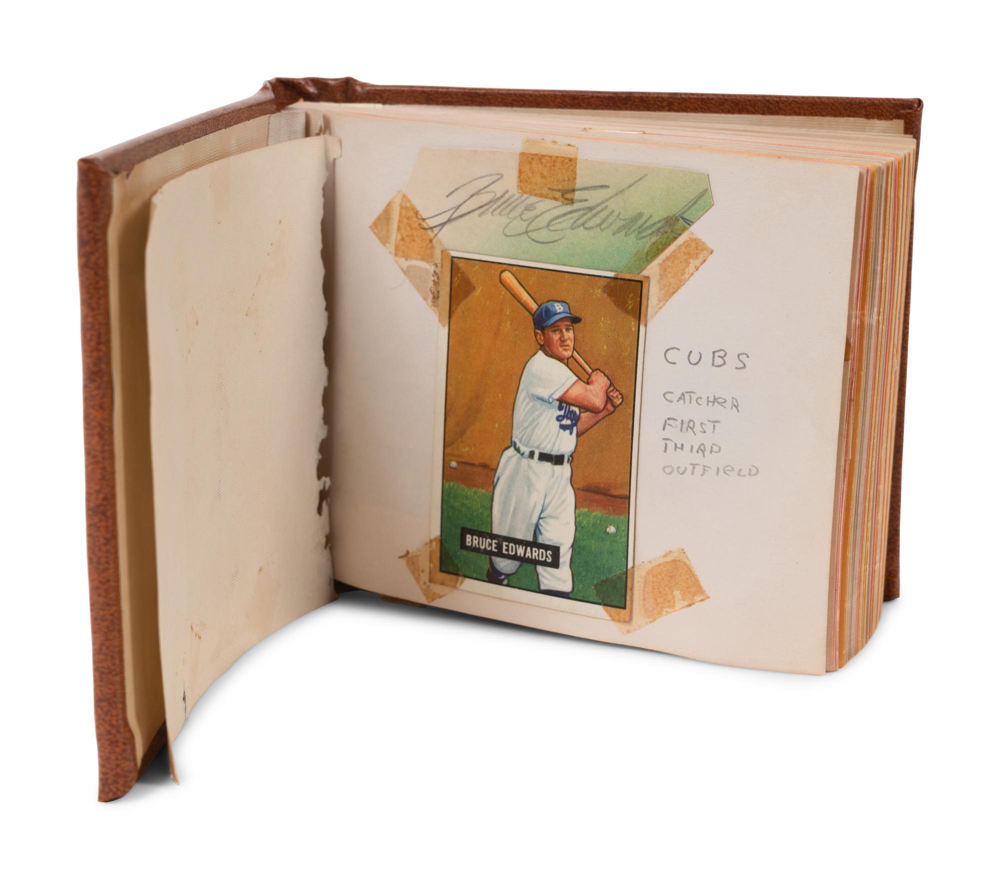 A Group of Two 1950s Baseball Signed Autograph Books Acquired at Wrigley Field Including Rogers Hornsby (PSA Authentic),