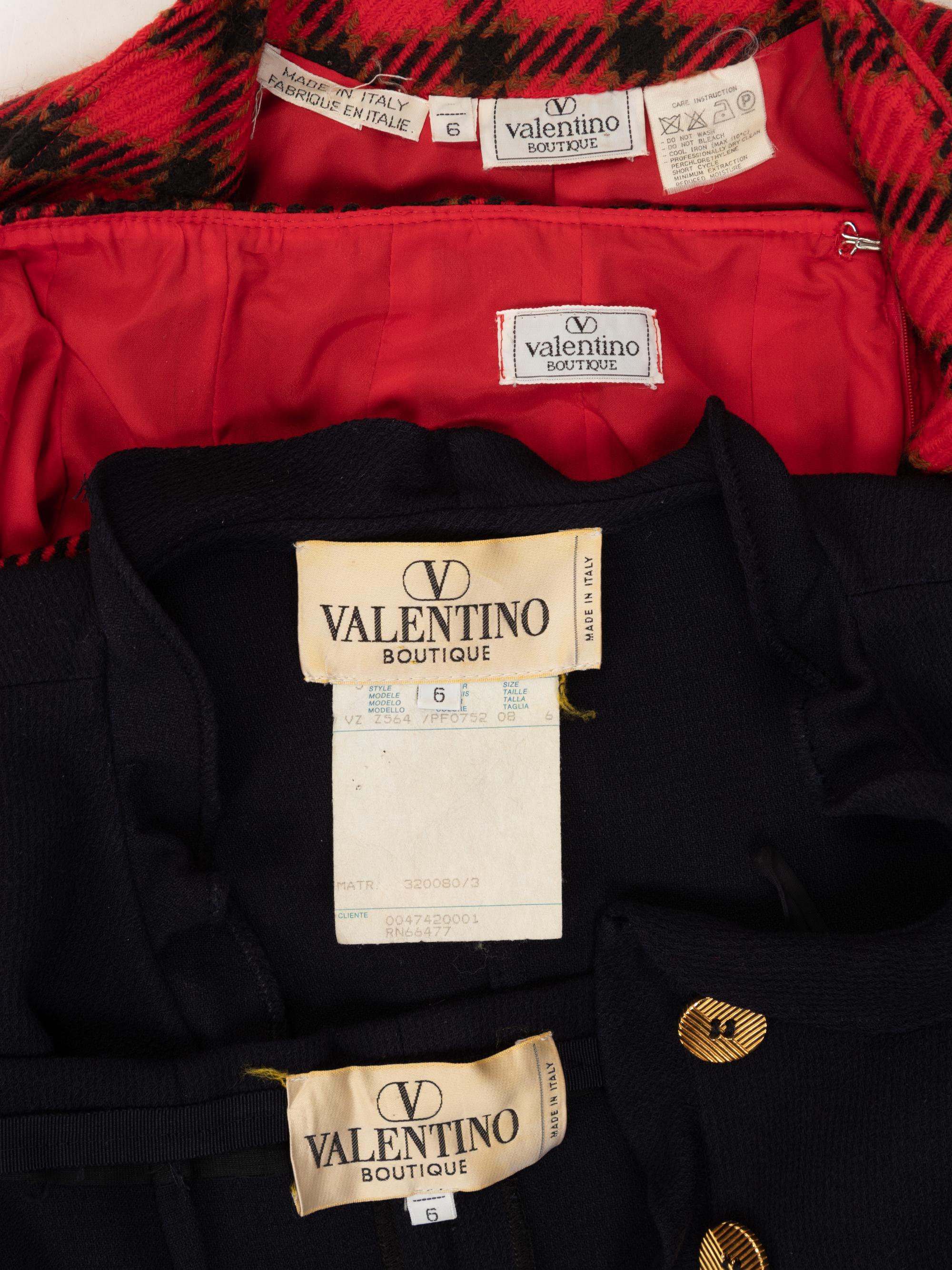 Two Valentino Suits and Two Jackets, 1980-2000s