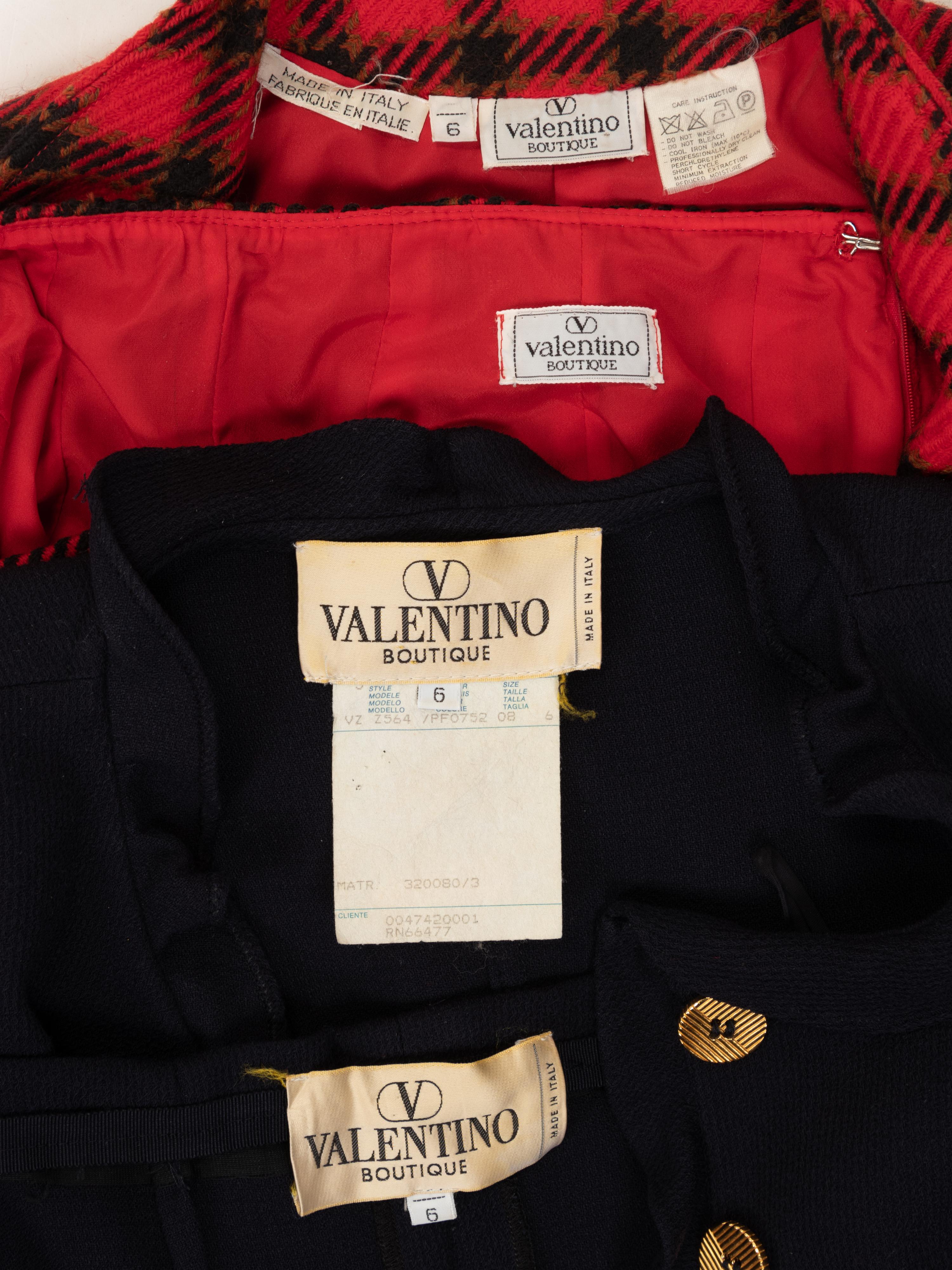Two Valentino Suits and Two Jackets, 1980-2000s
