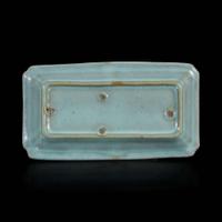 A Chinese Junyao rectangular dish 钧窑方盘 Jin dynasty or later ????