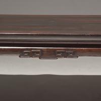 A Chinese Zitan and Mixed Hardwoods Kang Table, 19th/ Early 20th Century — 晚清/民國 紫檀拼硬木炕桌
