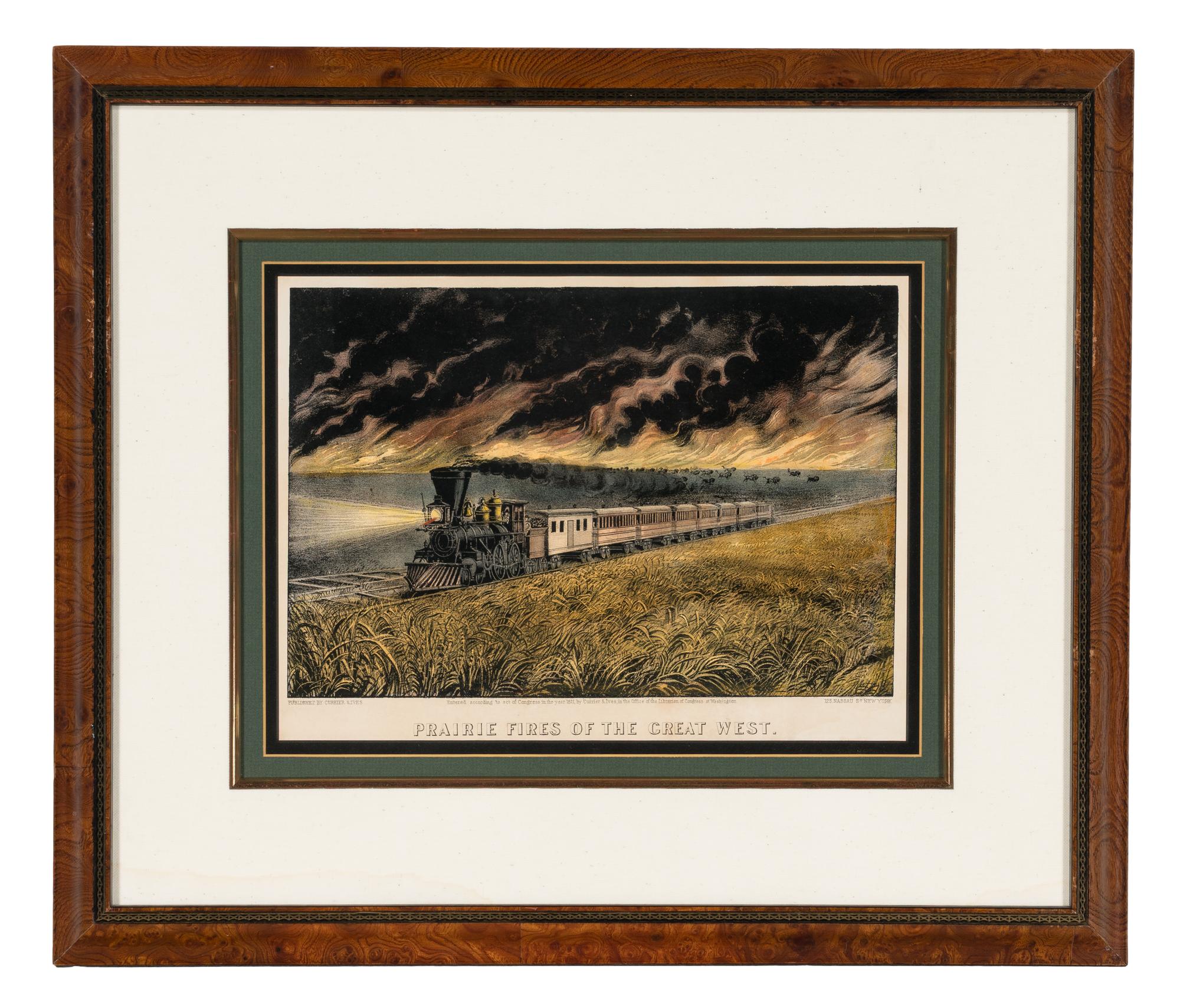[AMERICANA - CURRIER & IVES]. A group of 7 small format lithographs, comprising: