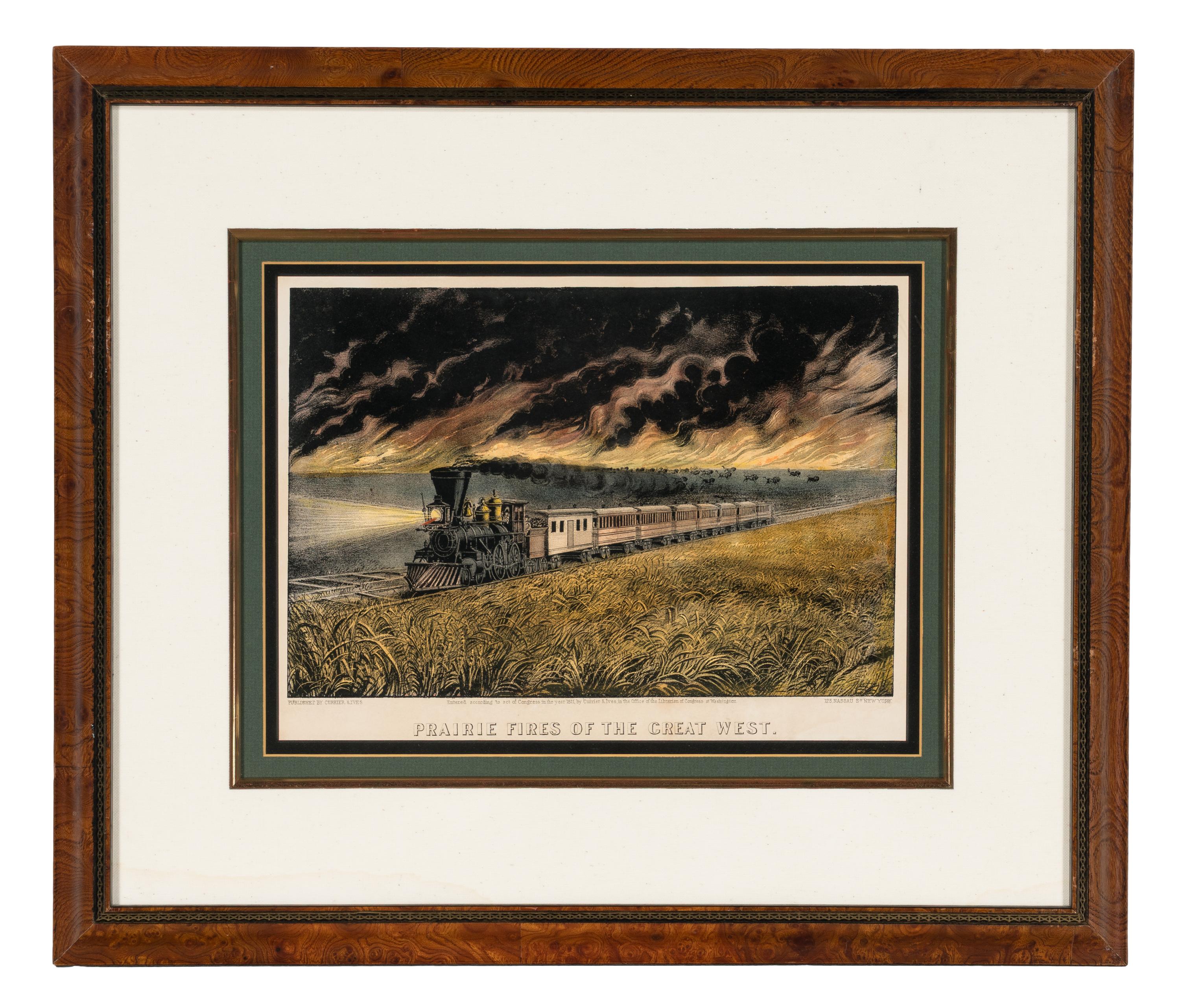 [AMERICANA - CURRIER & IVES]. A group of 7 small format lithographs, comprising: