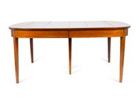 A George III Style Mahogany D-end Dining Table — 19TH CENTURY