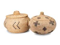 Alaskan Native Lidded Storage Baskets