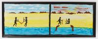 Artist Unknown, (20th century), Kuranda Rain Forest (two Aboriginal paintings)