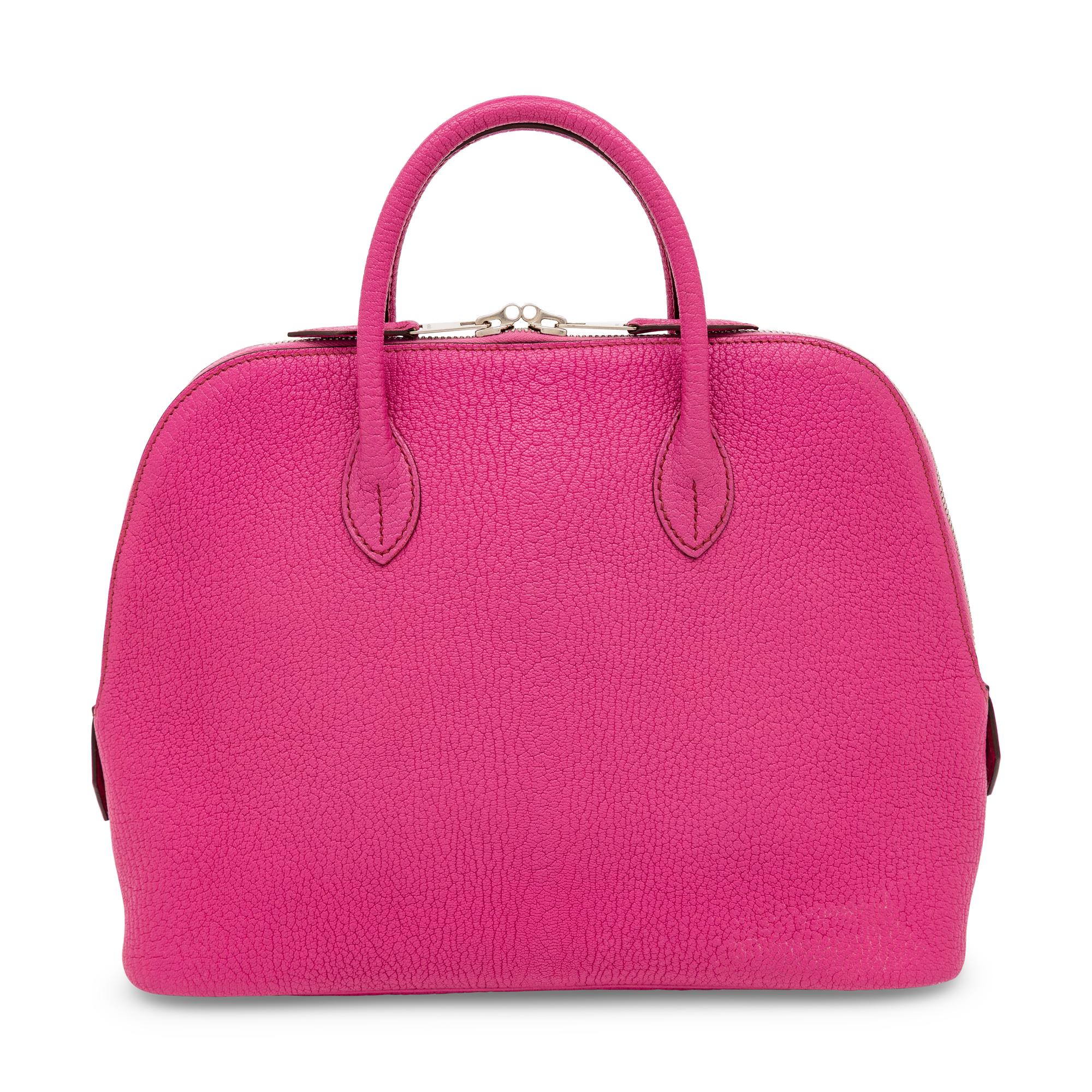 Hermès, Bolide 31 in Fuchsia Chevre Mysore