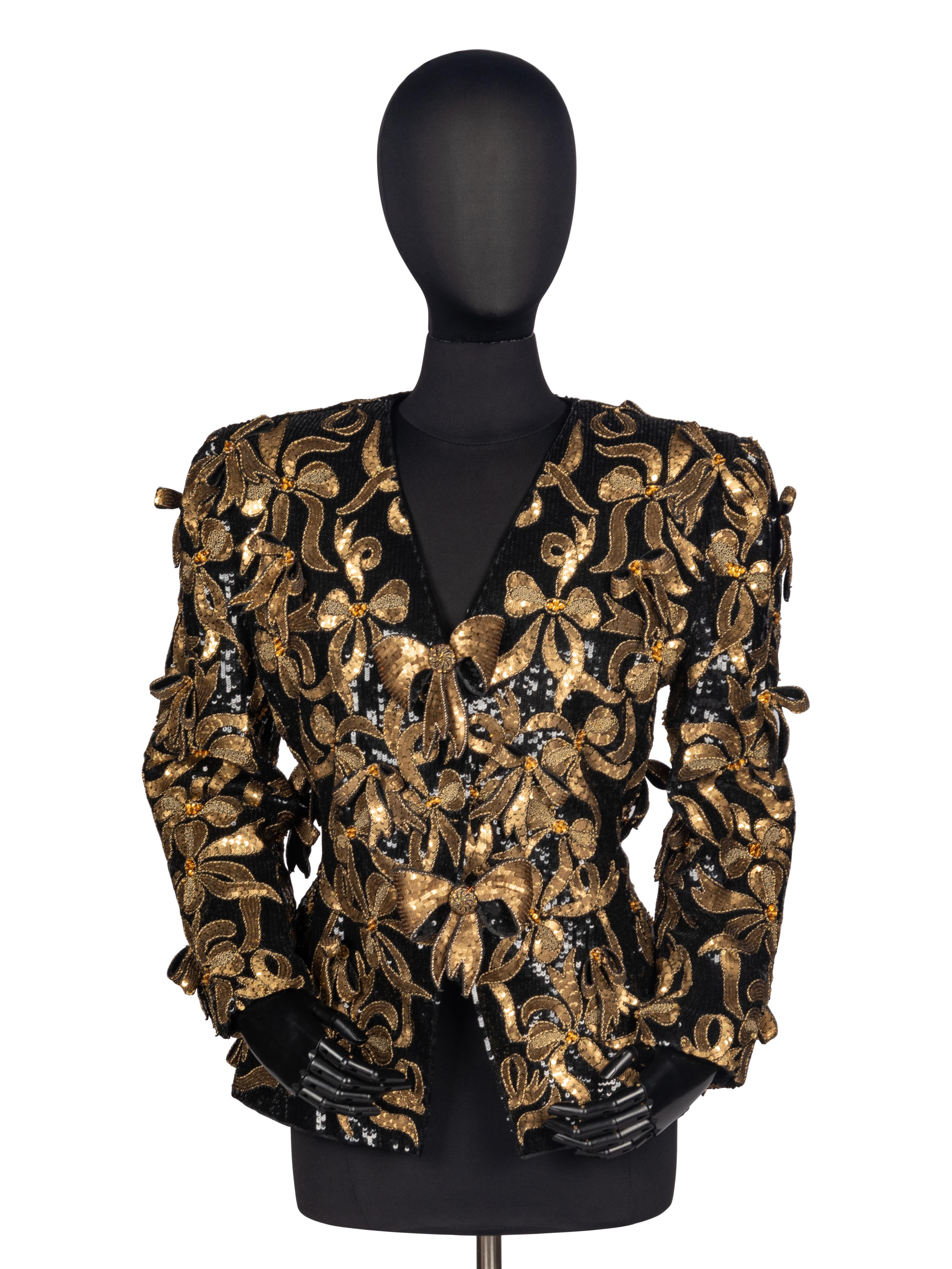 Oscar de la Renta Sequined Jacket