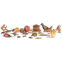 A Collection of Tin and Wooden Toys