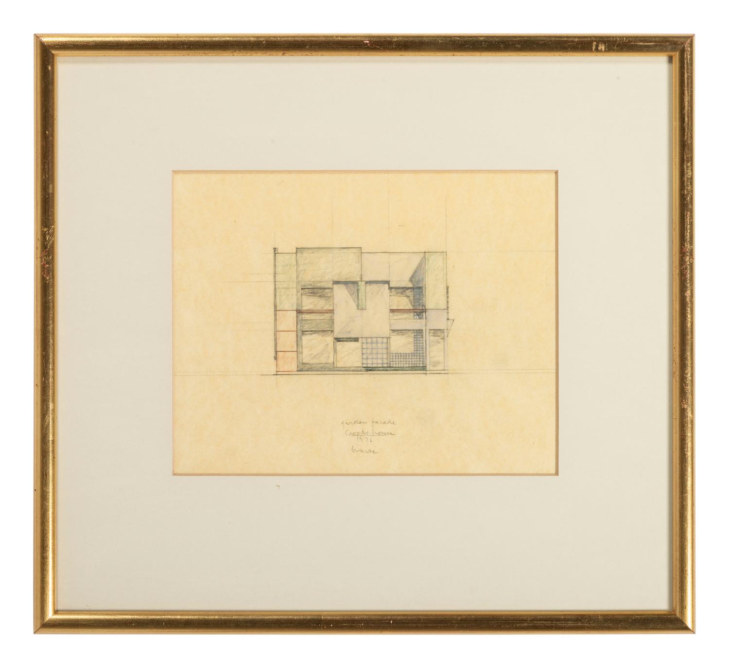 Group of 8 Architectural Drawings from The Crooks' House, 1976