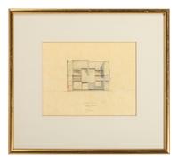 Group of 8 Architectural Drawings from The Crooks' House, 1976
