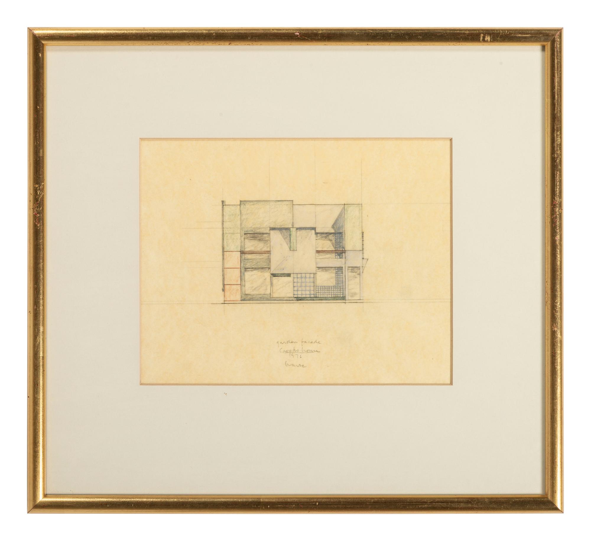 Group of 8 Architectural Drawings from The Crooks' House, 1976
