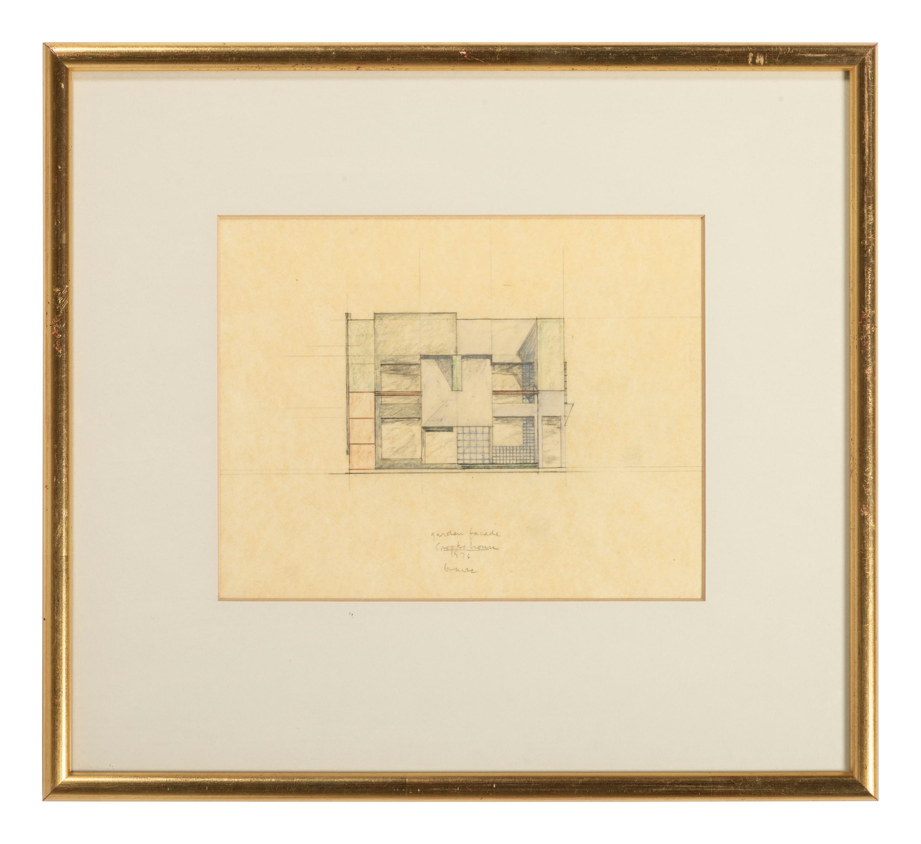 Group of 8 Architectural Drawings from The Crooks' House, 1976