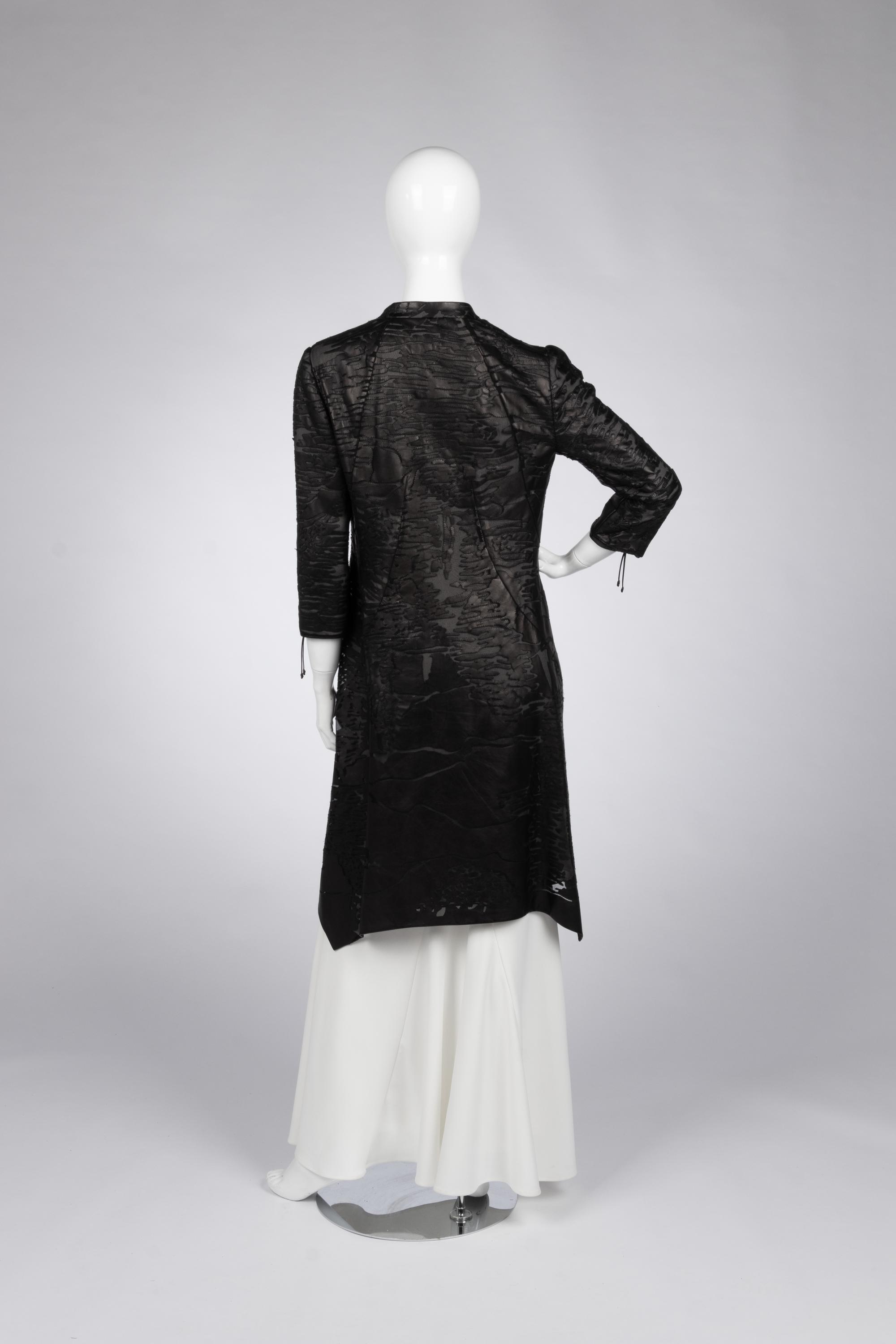 Ralph Rucci Laser Cut Leather Jacket