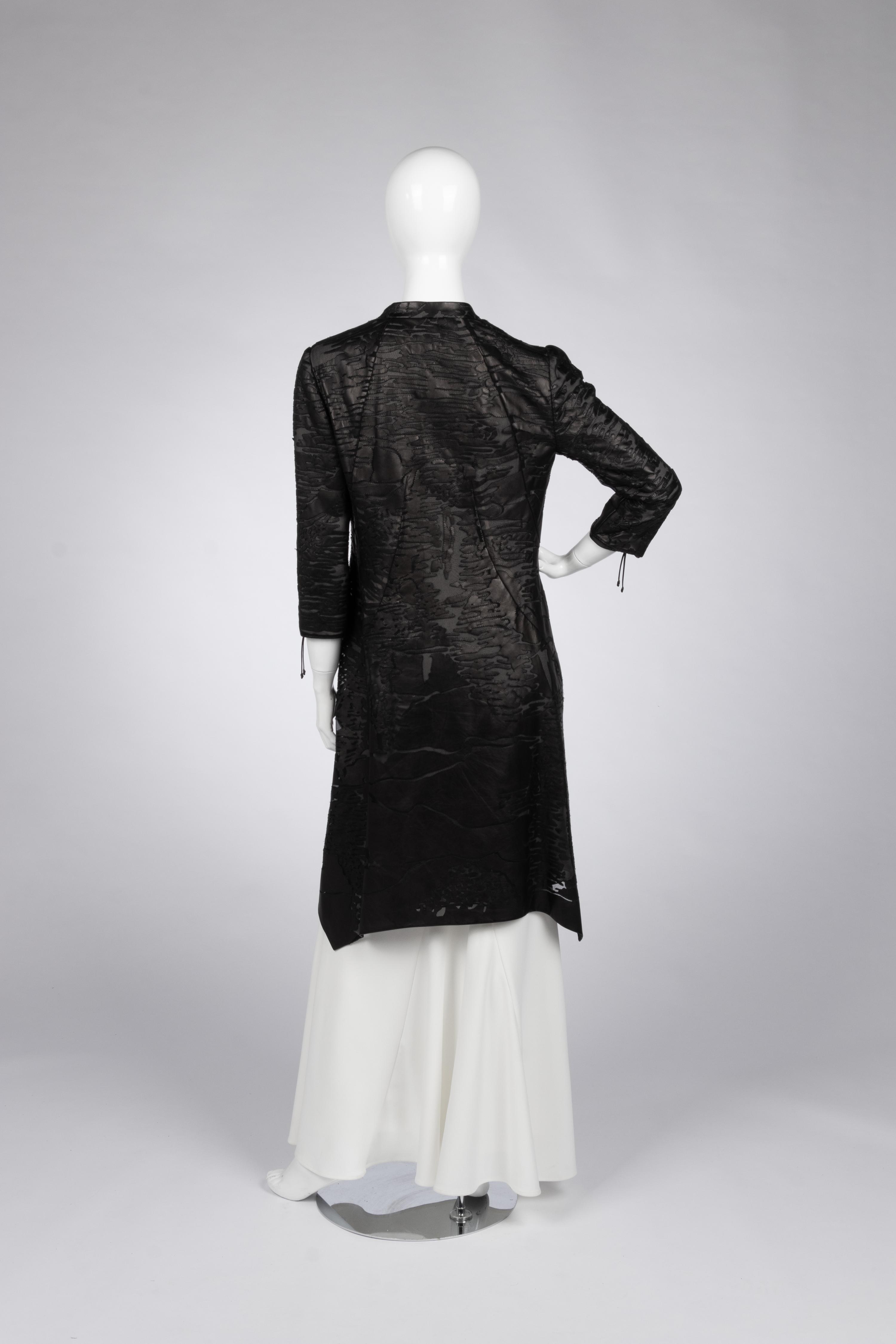 Ralph Rucci Laser Cut Leather Jacket