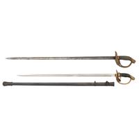 Lot of Two Prussian M1889 Infantry Swords
