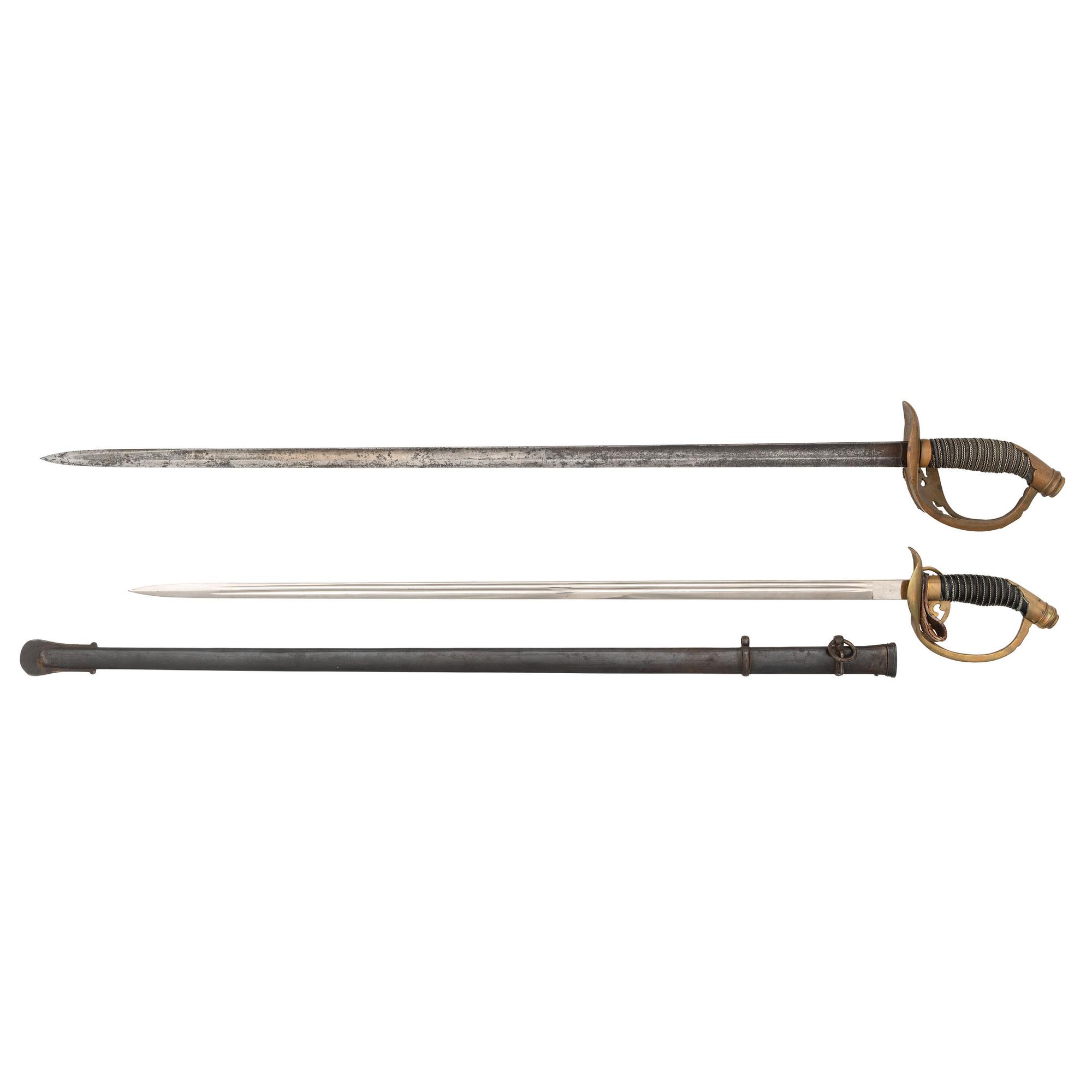 Lot of Two Prussian M1889 Infantry Swords