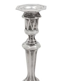 A Pair of Queen Anne Britannia Silver Candlesticks