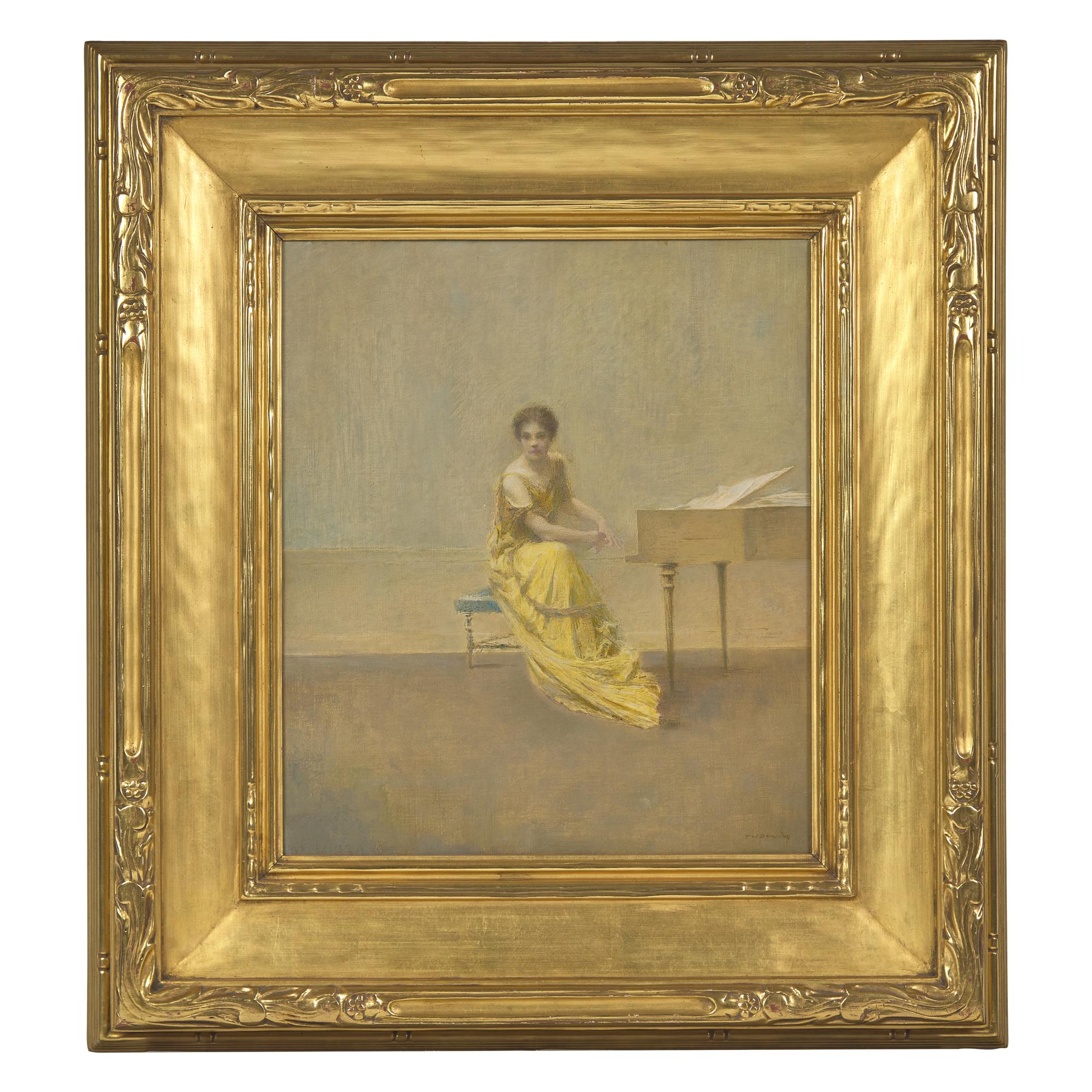 Thomas Wilmer Dewing (American, 1851-1938) — The Music Lesson , 1921