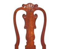A Queen Anne Carved Walnut Compass-Seat Side Chair