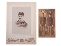 [INDIAN WARS] -- [WESTERN AMERICANA]. A group of 4 photographs of Indian Wars-era soldiers and a civilian, many armed, incl. images by C.S. Fly, George W. Scott, and John Choate.