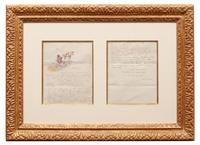 Indian Scout and Horse, Illustrated Letter