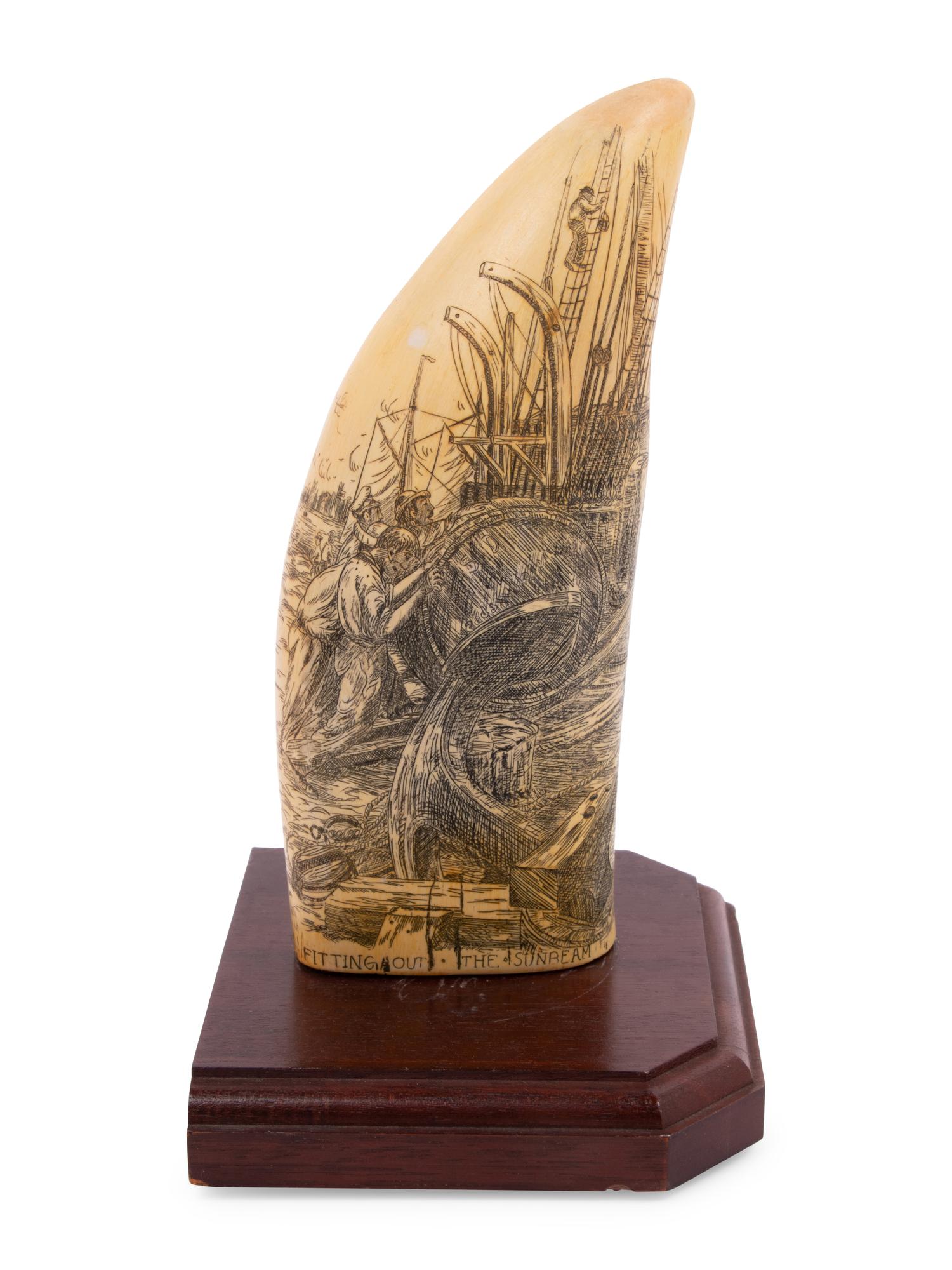 Five Faux Scrimshaw Teeth and Tusks
