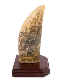 Five Faux Scrimshaw Teeth and Tusks