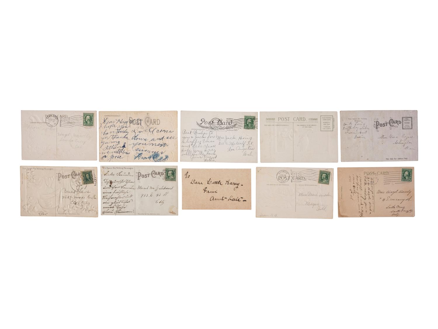 [EPHEMERA]. Large collection of over 500 antique and vintage holiday postcards.