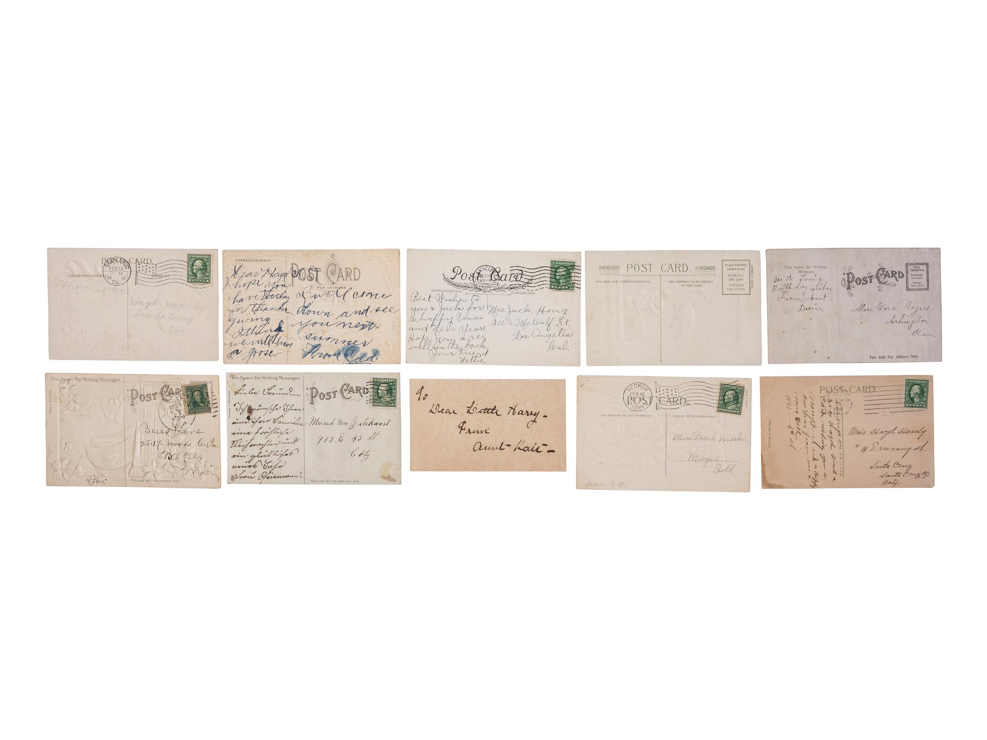 [EPHEMERA]. Large collection of over 500 antique and vintage holiday postcards.
