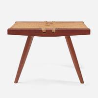 George Nakashima A "Grass-Seated" Stool, New Hope, Pennsylvania, 1964