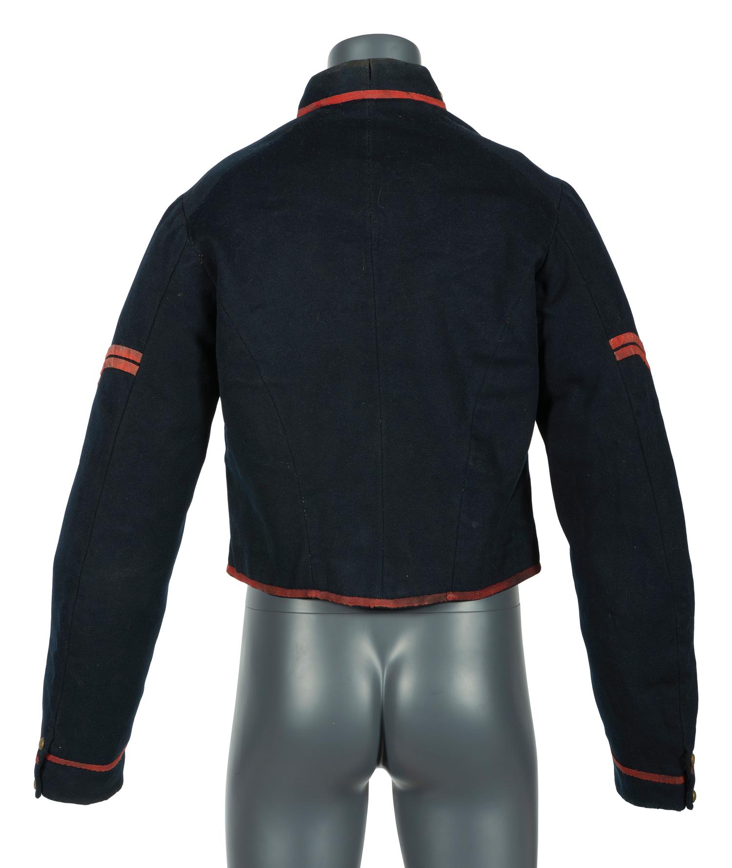 Model 1855 artillery corporal's uniform jacket with field modifications.
