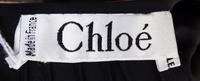 A Chloe Black Silk Blouse, Size 38.