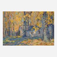 John Fulton Folinsbee (American, 1892–1972) Golden Afternoon (A Triptych)