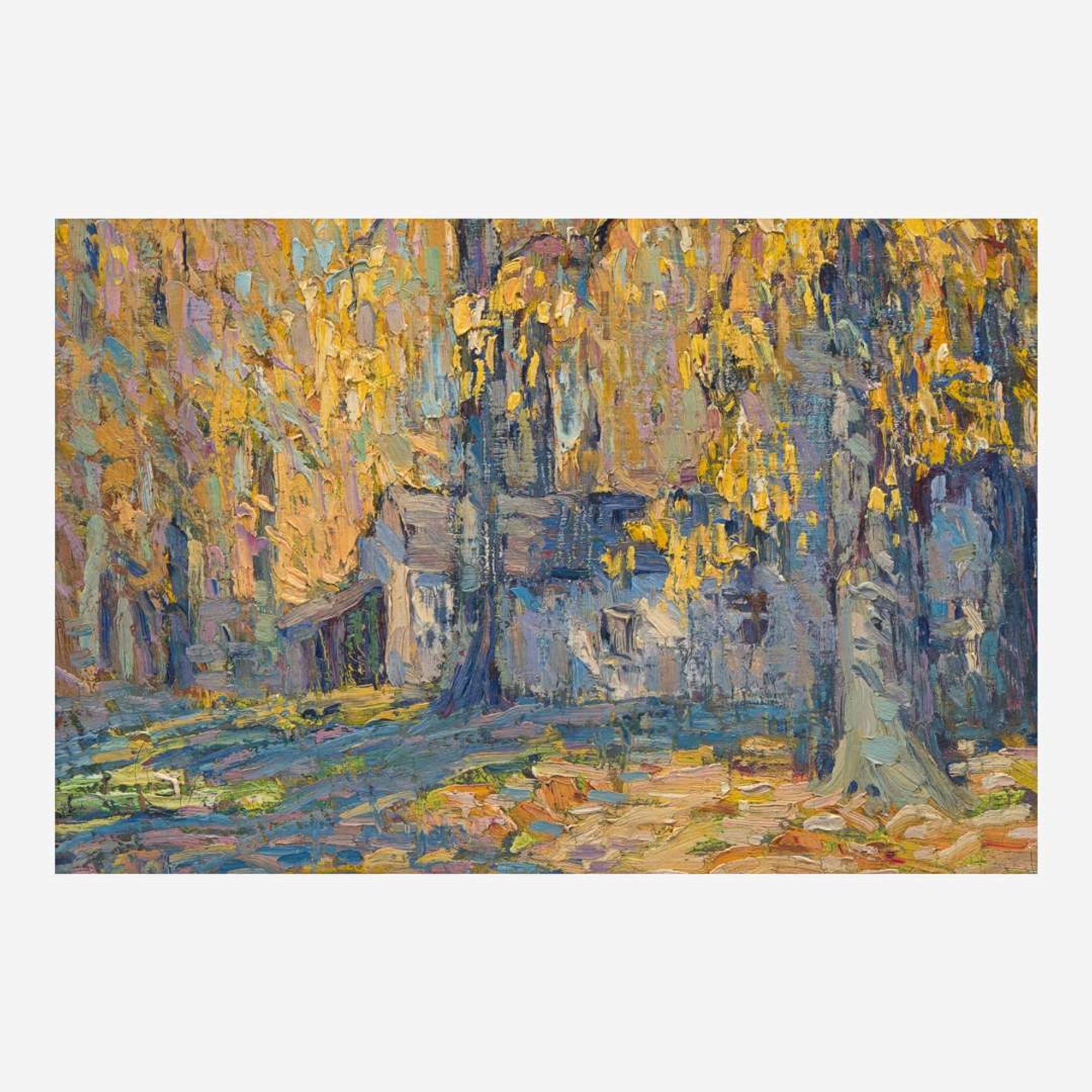 John Fulton Folinsbee (American, 1892–1972) Golden Afternoon (A Triptych)