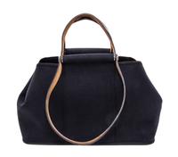 An Hermes Black Canvas Cabag Elan Tote, 10" x 14" x 5.5".