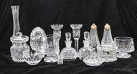 A Collection of Waterford Articles Height of tallest 9 inches.