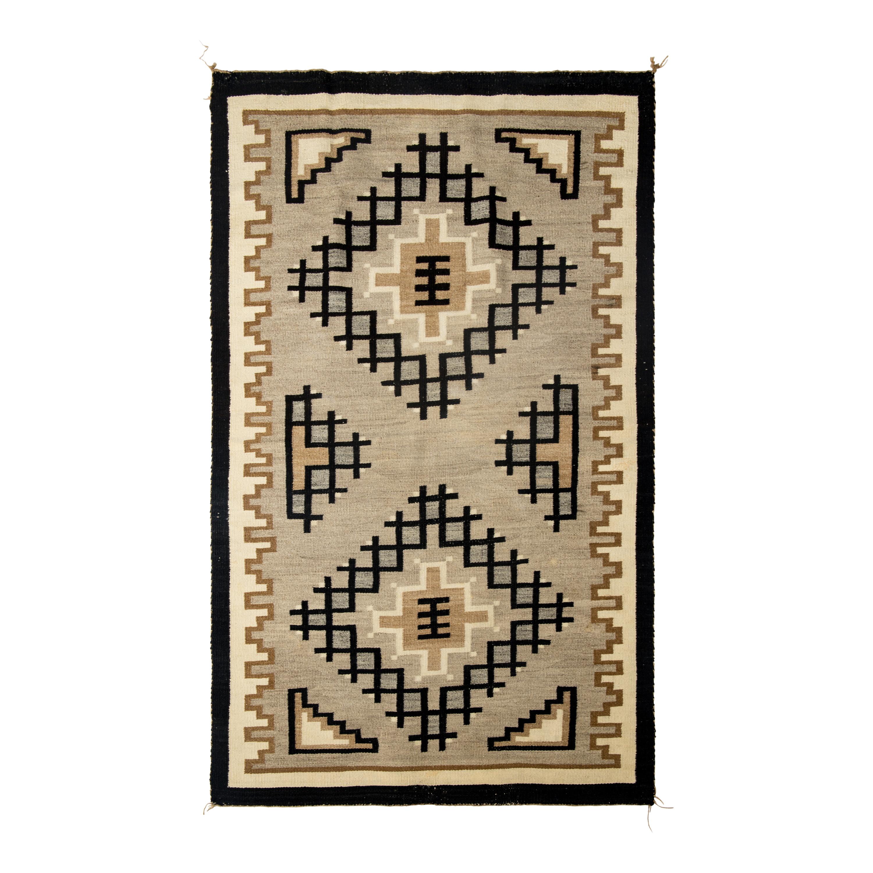 Navajo Two Grey Hills Weaving [Rug)