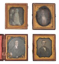 [EARLY PHOTOGRAPHY]. 36 sixth plate daguerreotypes of men of various ages.