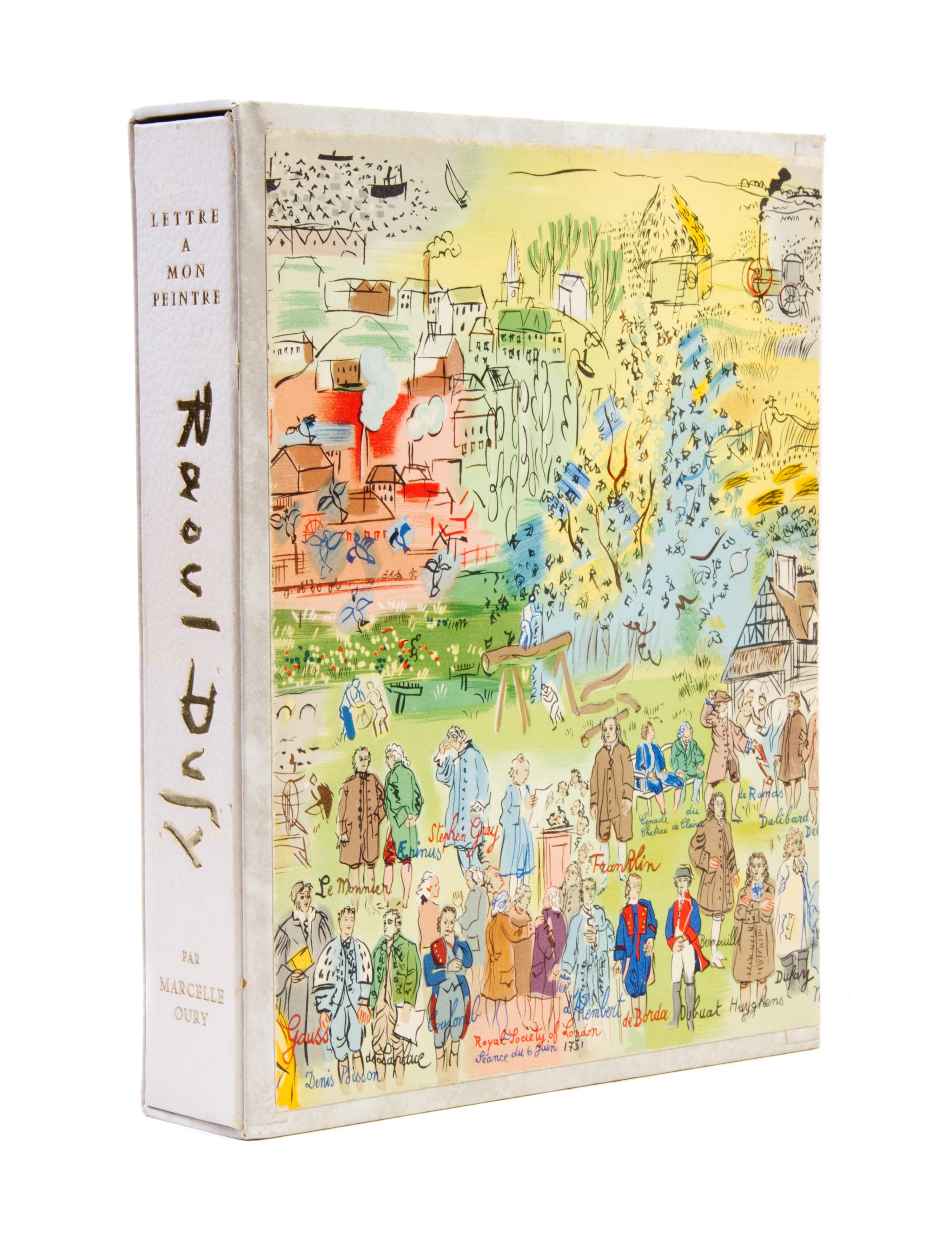 (DUFY, RAOUL) OURY, MARCELLE. Lettre a mon peintre Raoul Dufy. Paris, 1965. Limited ed. With 27 lithos. by Dufy and others.